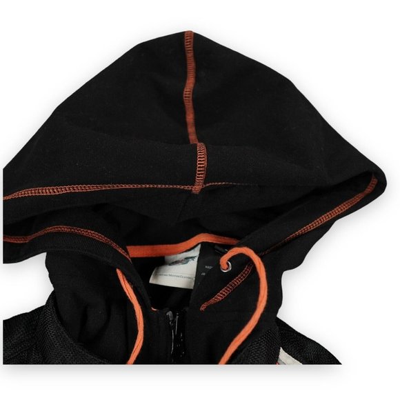 Harley Davidson Jacket Womens‎ Small Black Orange Mesh Riding Racing 3-1 Hooded - Picture 3 of 15